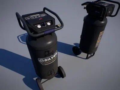 AirCompressor Low-poly 3D model