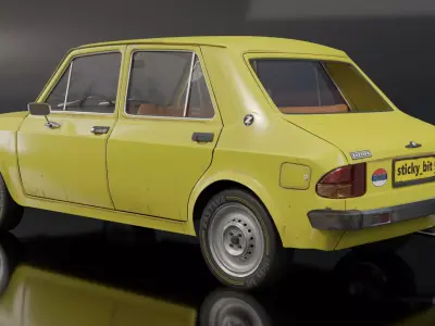Zastava 101 GTL Low-poly 3D model