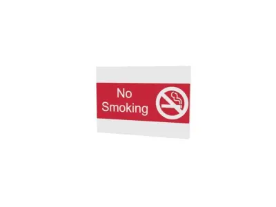 No smoking sign Low-poly 3D model