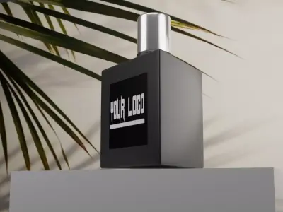 Luxury Perfume Bottle  Glass Packaging Design Free 3D model