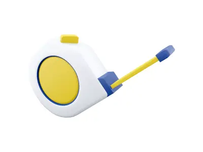 3d tape measure cartoon icon 3D model