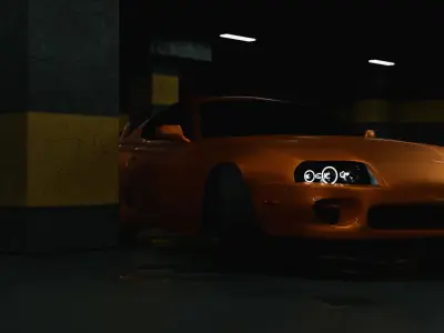 Toyota Supra A80 2002 3D model