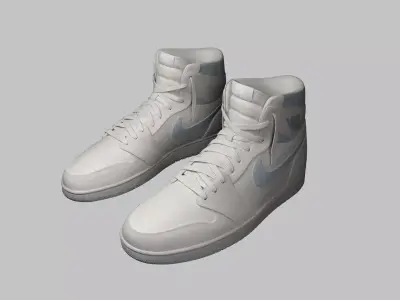 Nike Jordan gray 3D model