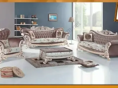 sofa  CNC carving wood carved Free 3D model