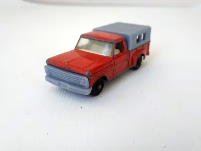 Camper shell and Grille Vintage 1968 Series 6 PickUp Red Truck  3D print model