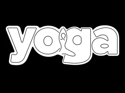 Yoga Neon Sign 3D model