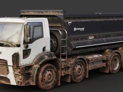 Mud Car Dump Truck 16 3D model