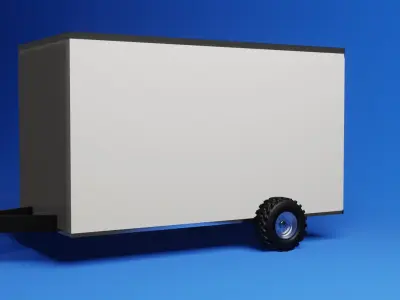 Photorealistic 3D model of van Low-poly 3D model 3D model