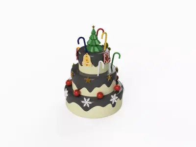 Christmas Cake 3D print model