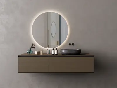 Vanity bathroom set 11 3D model