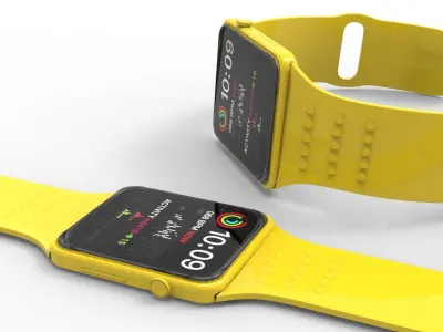 SMART WATCH -YELLOW 3D model