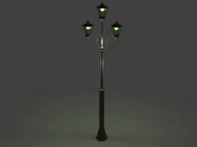 a street lamp 3D model  Free 3D model
