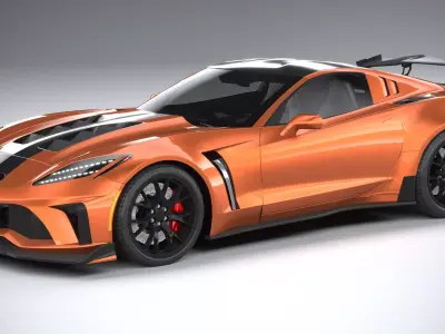 Generic c7 sport car 3D model