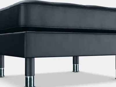LANDSKRONA Footstool 1 Low-poly 3D model