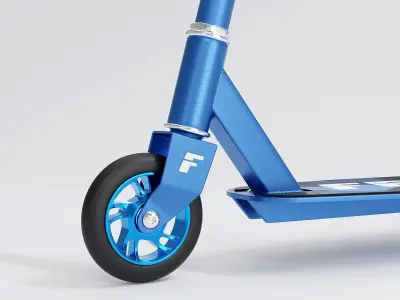 Push Scooter in 3 Colors 3D model