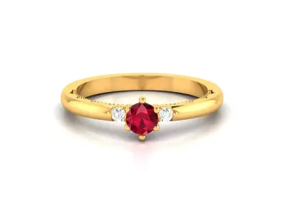 Solitaire Women Engagement Wedding Ring 3dm Render Detail 3D print model purchase