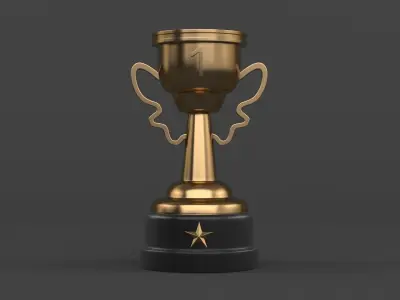 Trophy Cups 3D model 31