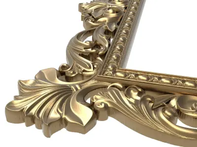 Carved Picture Frame 3D model
