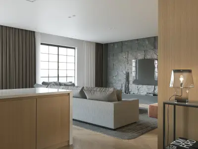 3D Model of Modern Apartment Interior Design 3D model
