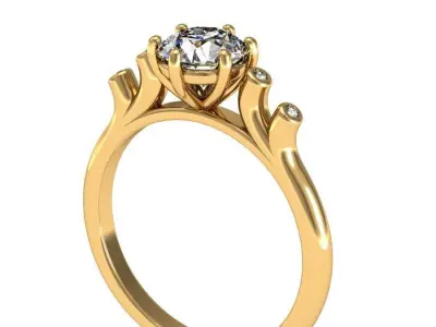 vintage stylish ring 3D print model