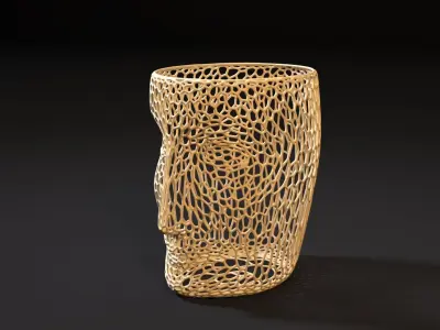 Vase face 3D print model