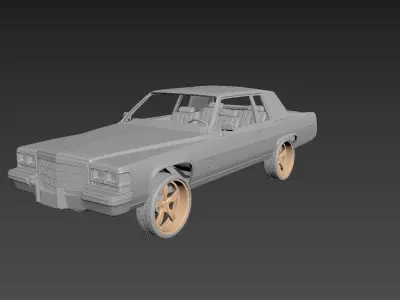 Cadillac Deville 1983 Coupe  3D print model