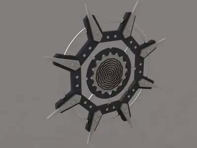 Sci Fi Wall Art 002 Free 3D model