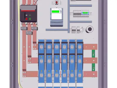 Quadro de distribuicao principal  Low-poly 3D model