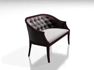 Wooden Sofa 014 3D model