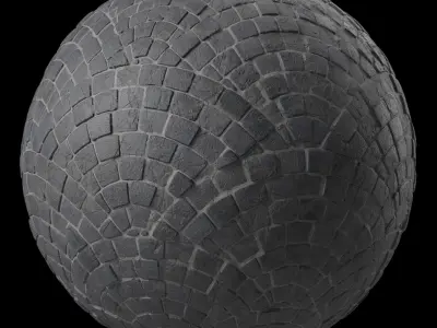 Pavement Materials 49- Stone Paving Sbsar Pbr 4k Seamless Texture