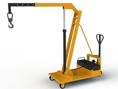 Hydraulic Crane 3D model
