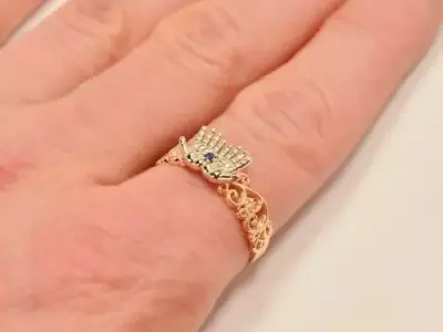 Jewelry Baby Hands Ring 3D print model