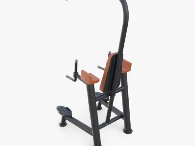 Chin up and dip station v1 3D model