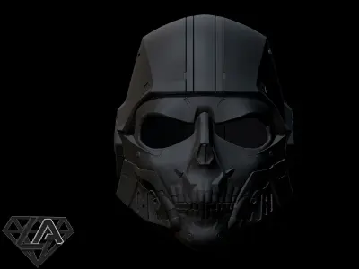 Skullmetall custom helmet 3D print model