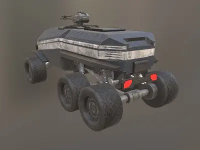 ASSAULT TRUCK Low-poly 3D model
