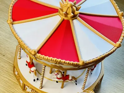 Christmas Carousel 3D print model