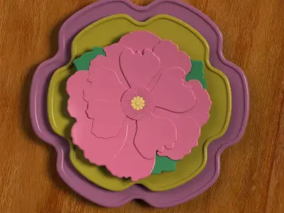 Flower Plates 3D print model