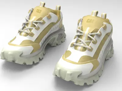 CAT sport shoes Low-poly 3D model