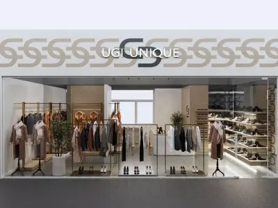 LUXURY CLOTHING STORE INTERIOR DESIGN 3D model 3D model