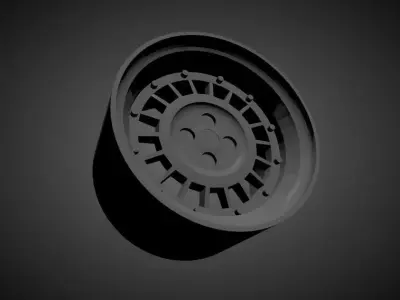 Enkei-SSR Focus Racing scalable and Printable rim  3D print model