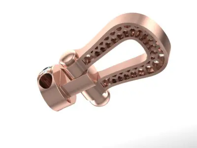 Force Large Diamond Necklace 3D print model