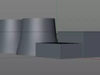 central nuclear power plant Free 3D model