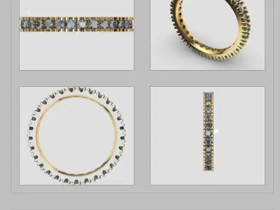 ETERNITY RINGS 3D print model