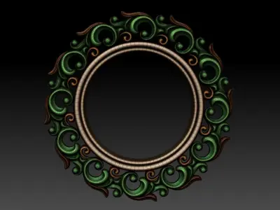 Round frame 3D model
