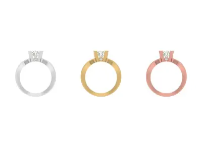 Engagement Ring Free 3D print model 28