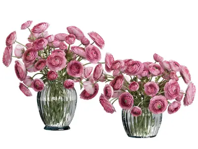 Flower In Vase   37 3D model