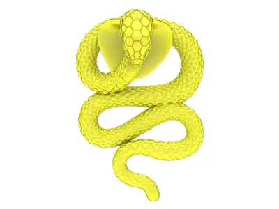 Luxury Sculpted Snake Ring 3D Model 5062 3D print model