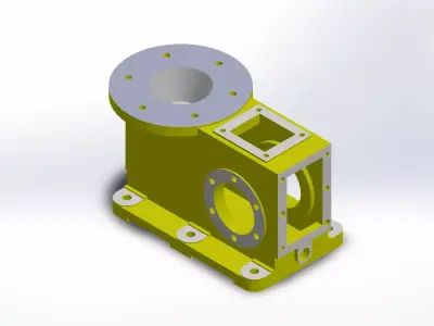 Custom Machined Casing-SolidWorks 3D CAD Model 3D print model