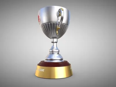 ISL  football Trophy 3D model