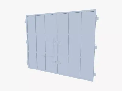 Mining Gate Low-poly 3D model